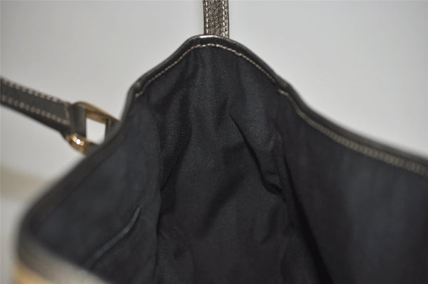 Authentic GUCCI Abbey Shoulder Tote Bag GG Canvas Leather 130736 Beige 4219J