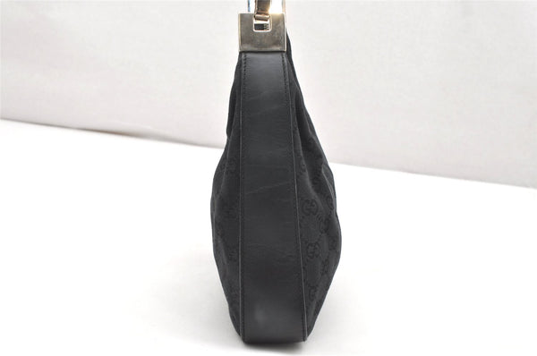 Authentic GUCCI Shoulder Hand Bag Purse GG Canvas Leather 0013812 Black 4219K