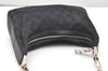 Authentic GUCCI Shoulder Hand Bag Purse GG Canvas Leather 0013812 Black 4219K