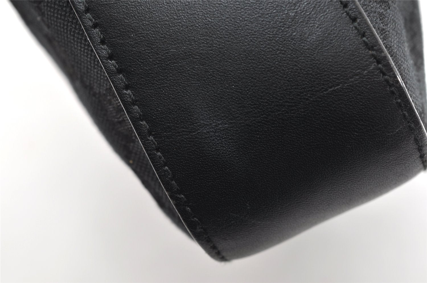 Authentic GUCCI Shoulder Hand Bag Purse GG Canvas Leather 0013812 Black 4219K