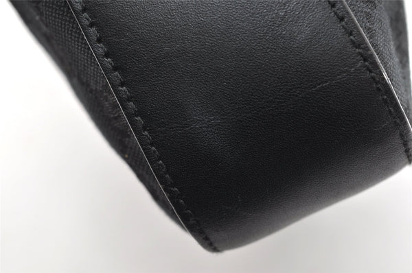 Authentic GUCCI Shoulder Hand Bag Purse GG Canvas Leather 0013812 Black 4219K