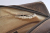Authentic GUCCI Web Sherry Line Shoulder Bag GG PVC Leather Brown Junk 4220J