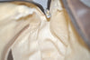 Authentic GUCCI Web Sherry Line Shoulder Bag GG PVC Leather Brown Junk 4220J