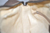 Authentic GUCCI Web Sherry Line Shoulder Bag GG PVC Leather Brown Junk 4220J