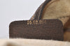 Authentic GUCCI Web Sherry Line Shoulder Bag GG PVC Leather Brown Junk 4220J