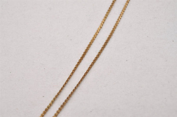 Authentic Christian Dior Gold Tone Chain Pendant Necklace CD 4221I