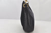 Authentic GUCCI Bamboo 2Way Shoulder Hand Bag Suede Leather Black Junk 4221K