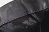 Authentic GUCCI Bamboo 2Way Shoulder Hand Bag Suede Leather Black Junk 4221K