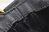 Authentic GUCCI Bamboo 2Way Shoulder Hand Bag Suede Leather Black Junk 4221K