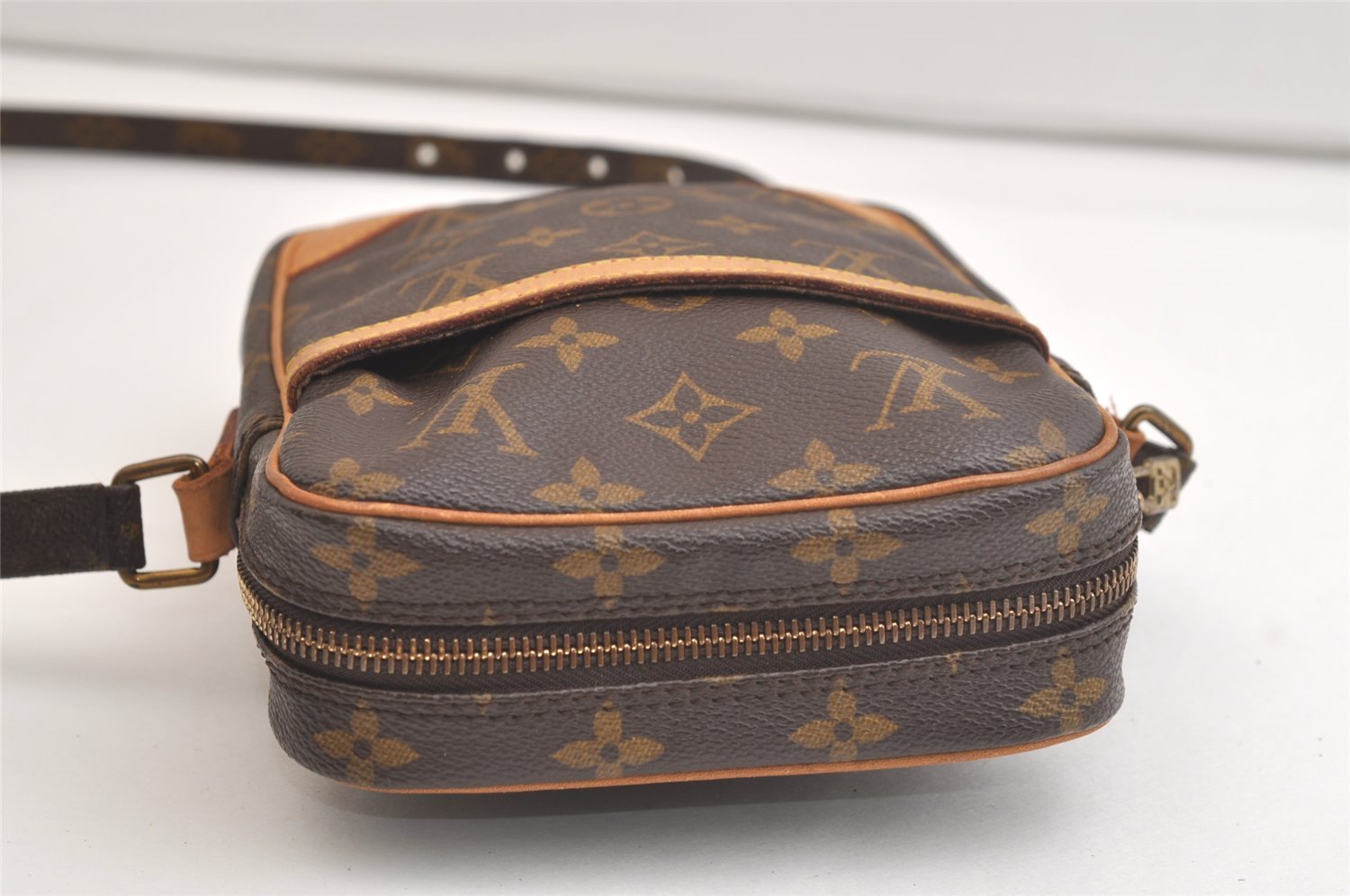Authentic Louis Vuitton Monogram Danube Shoulder Cross Body Bag M45266 LV 4223K
