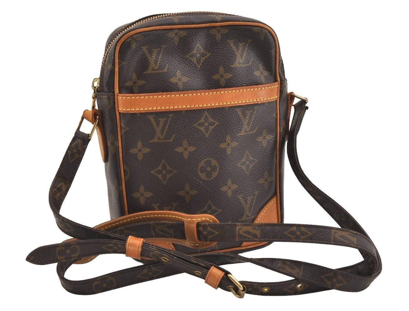 Authentic Louis Vuitton Monogram Danube Shoulder Cross Body Bag M45266 LV 4224J