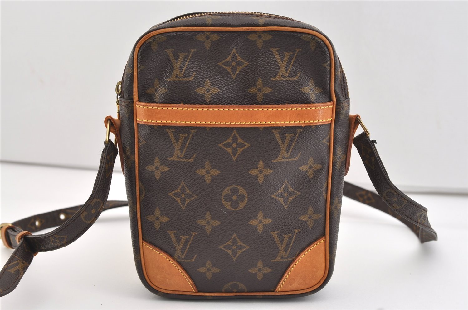 Authentic Louis Vuitton Monogram Danube Shoulder Cross Body Bag M45266 LV 4224J