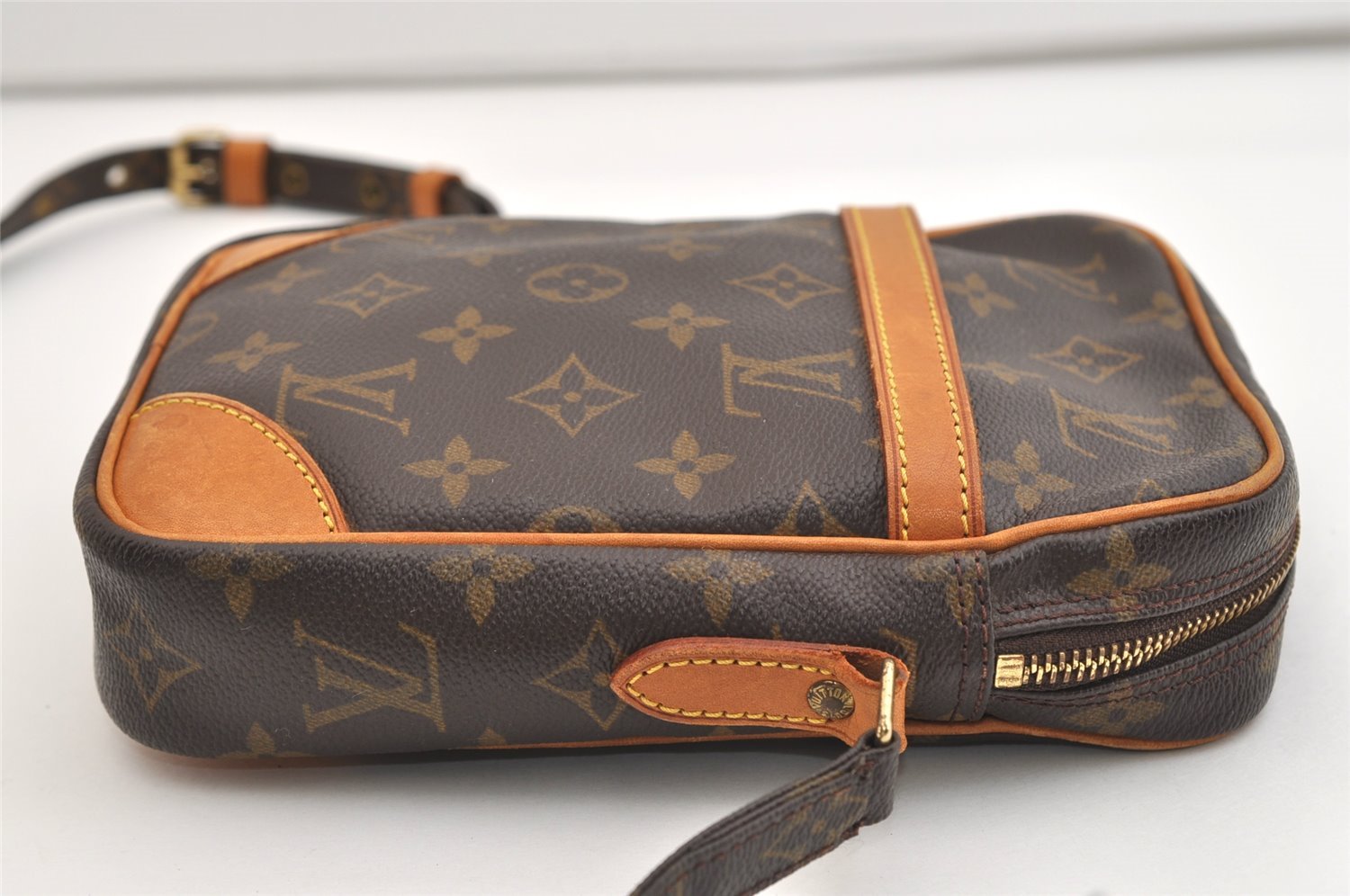 Authentic Louis Vuitton Monogram Danube Shoulder Cross Body Bag M45266 LV 4224J