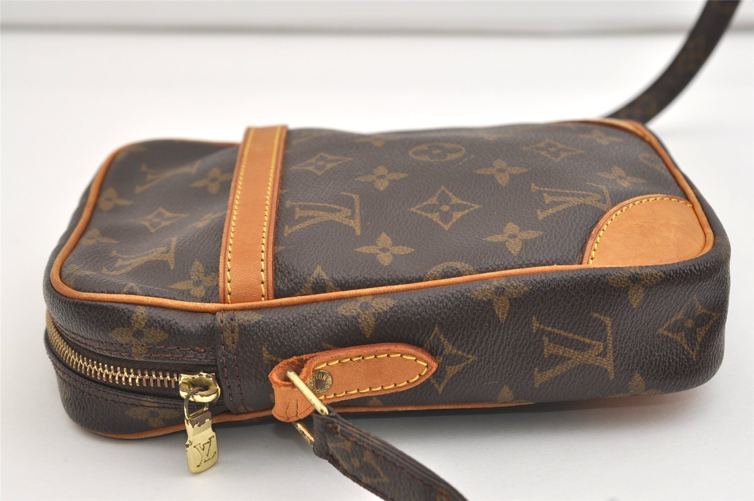 Authentic Louis Vuitton Monogram Danube Shoulder Cross Body Bag M45266 LV 4224J