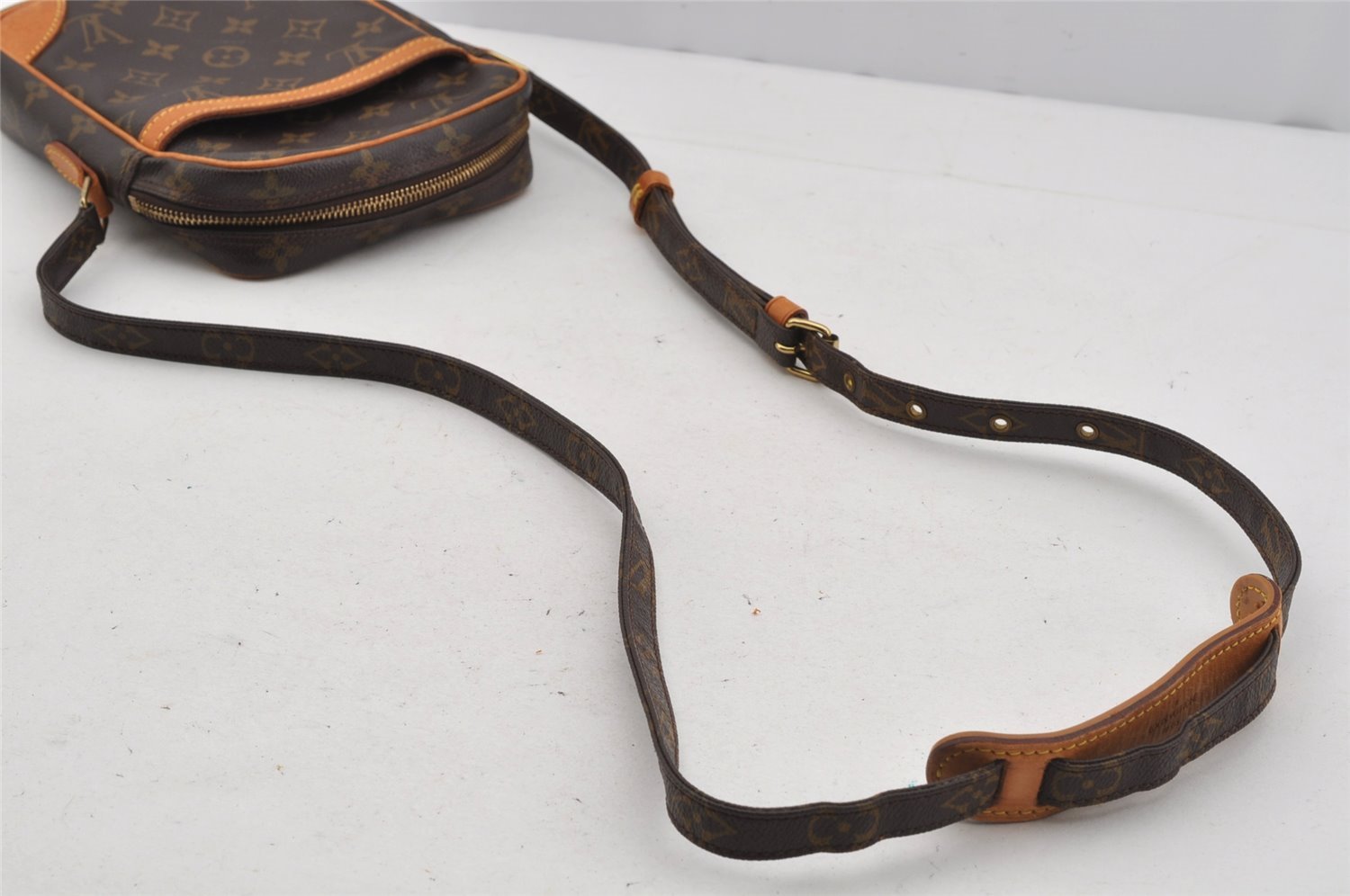 Authentic Louis Vuitton Monogram Danube Shoulder Cross Body Bag M45266 LV 4224J