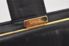 Authentic CHANEL Caviar Skin CC Logo Long Wallet Purse Black Box 4225K