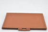 Authentic HERMES Vision II Simple Agenda Cover Day Planner Leather Brown 4228K