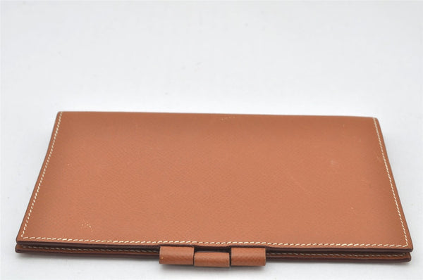 Authentic HERMES Vision II Simple Agenda Cover Day Planner Leather Brown 4228K