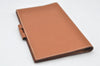 Authentic HERMES Vision II Simple Agenda Cover Day Planner Leather Brown 4228K