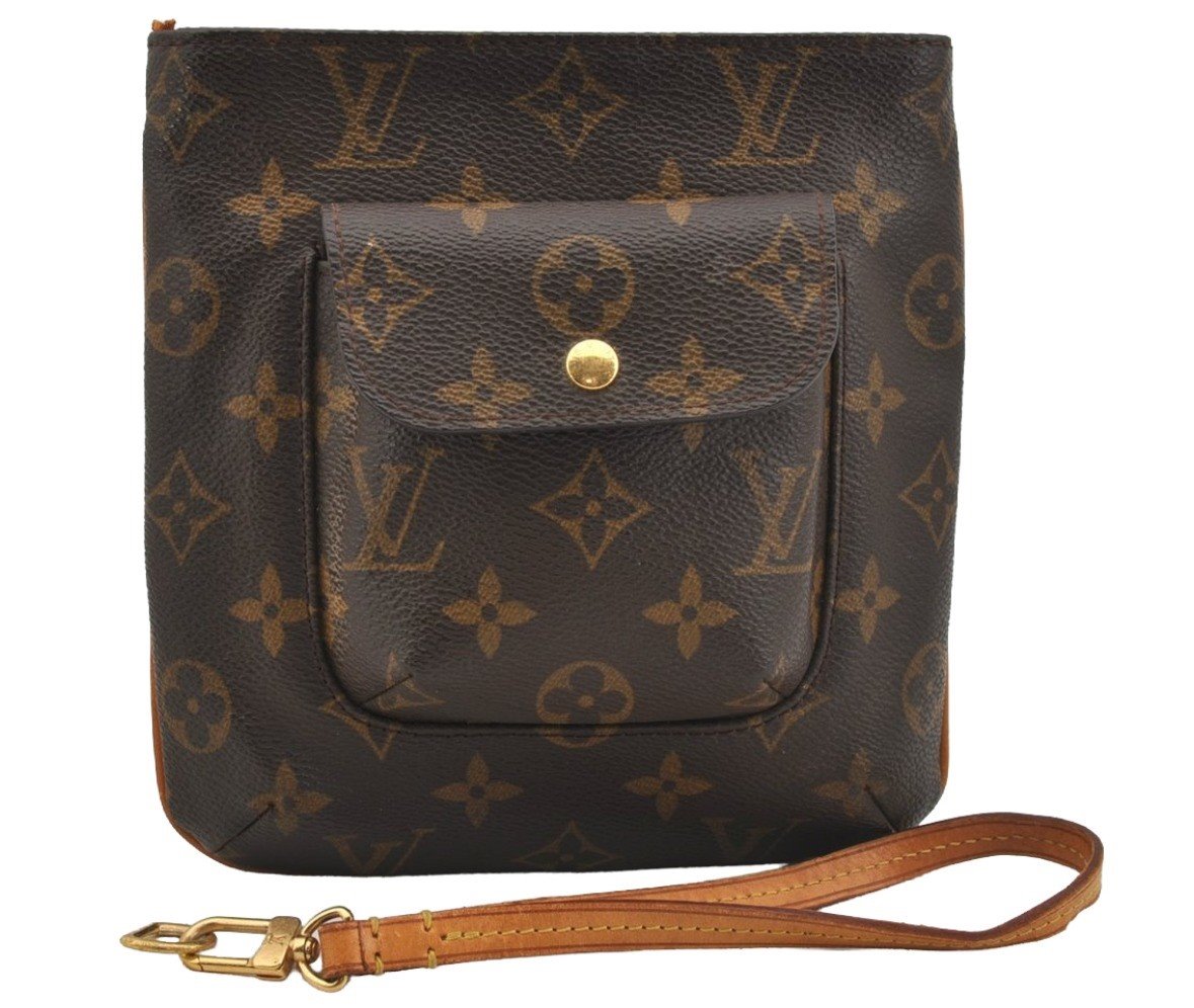 Authentic Louis Vuitton Monogram Partition Clutch Hand Bag Purse M51901 LV 4229J