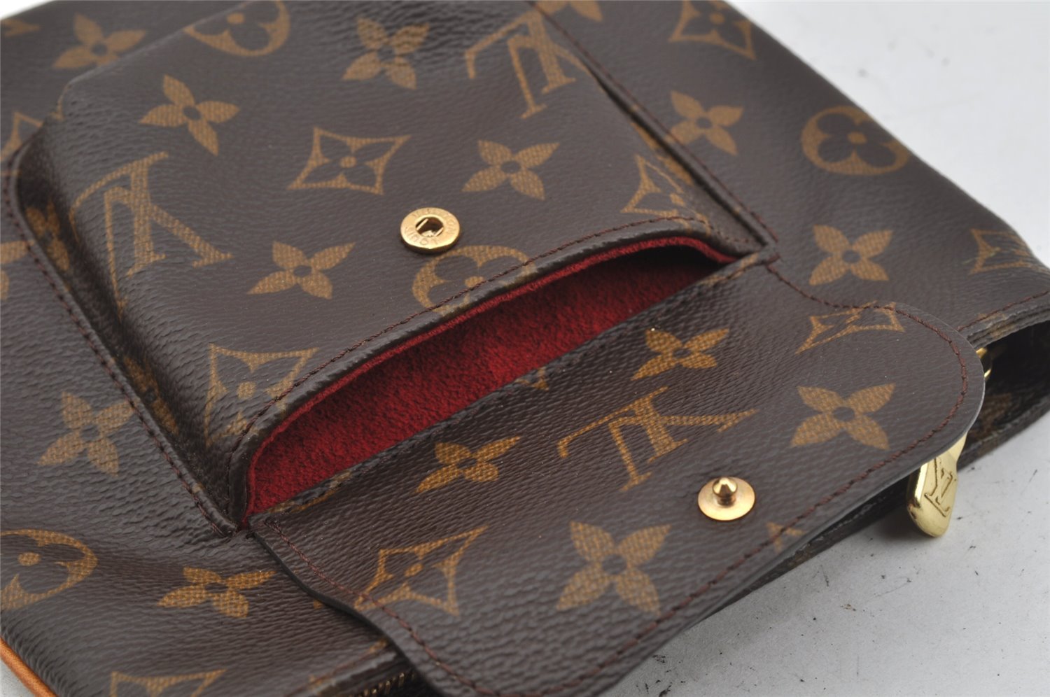 Authentic Louis Vuitton Monogram Partition Clutch Hand Bag Purse M51901 LV 4229J