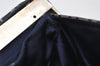 Authentic FENDI Zucchino Shoulder Hand Bag Canvas Leather Navy Blue 4230I