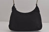 Authentic PRADA Vintage Nylon Tessuto Shoulder Hand Bag Purse Black 4230J