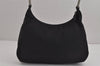 Authentic PRADA Vintage Nylon Tessuto Shoulder Hand Bag Purse Black 4230J