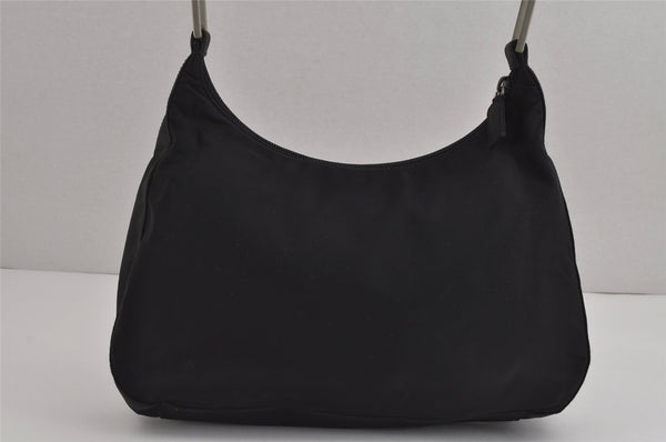 Authentic PRADA Vintage Nylon Tessuto Shoulder Hand Bag Purse Black 4230J