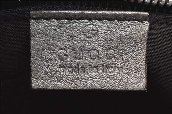 Authentic GUCCI GG Imprime Shoulder Tote Bag GG PVC Leather 211137 Silver 4231I