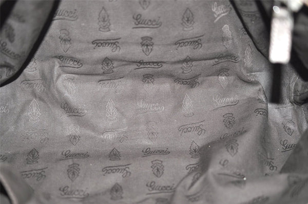 Authentic GUCCI GG Imprime Shoulder Tote Bag GG PVC Leather 211137 Silver 4231I