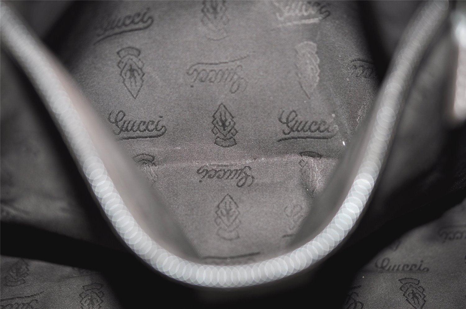 Authentic GUCCI GG Imprime Shoulder Tote Bag GG PVC Leather 211137 Silver 4231I