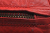 Authentic BOTTEGA VENETA Intrecciato Leather Shoulder Cross Bag Purse Red 4231J