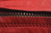 Authentic BOTTEGA VENETA Intrecciato Leather Shoulder Cross Bag Purse Red 4231J