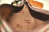 Authentic Burberrys Nova Check Canvas Leather Hand Bag Purse Beige 4231K
