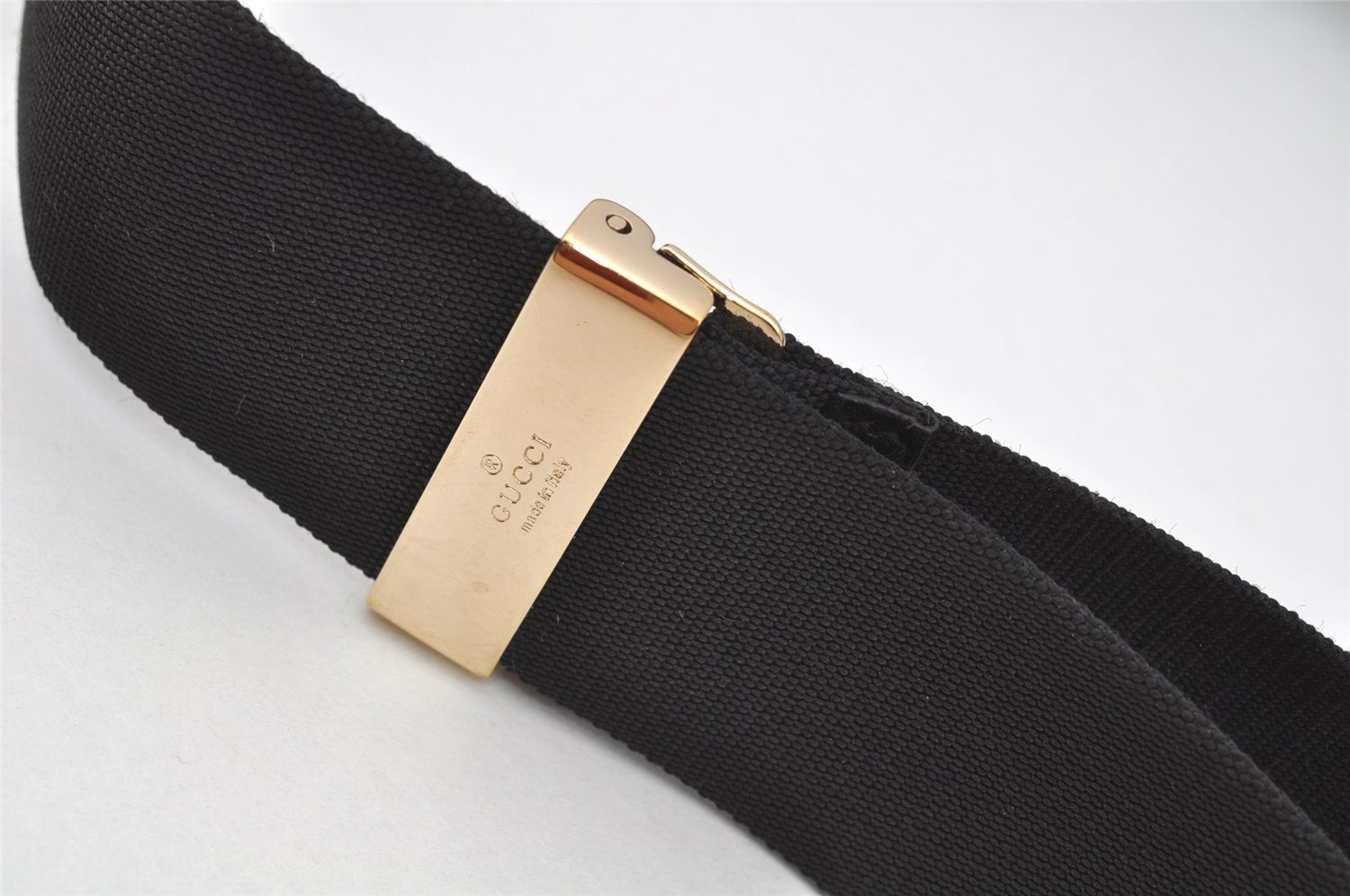 Authentic GUCCI Shoulder Cross Body Bag GG Canvas Leather 0190433 Black 4232I