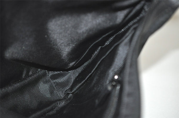 Authentic GUCCI Shoulder Cross Body Bag GG Canvas Leather 0190433 Black 4232I