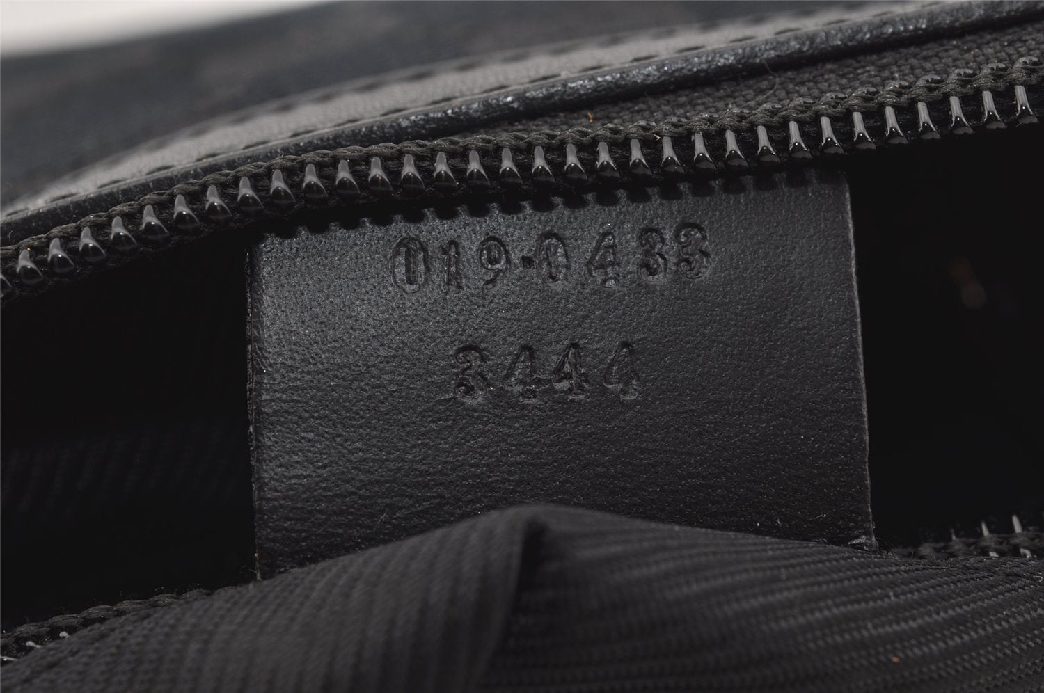 Authentic GUCCI Shoulder Cross Body Bag GG Canvas Leather 0190433 Black 4232I