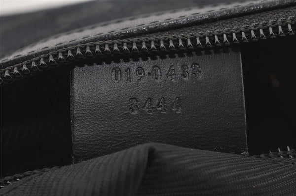 Authentic GUCCI Shoulder Cross Body Bag GG Canvas Leather 0190433 Black 4232I