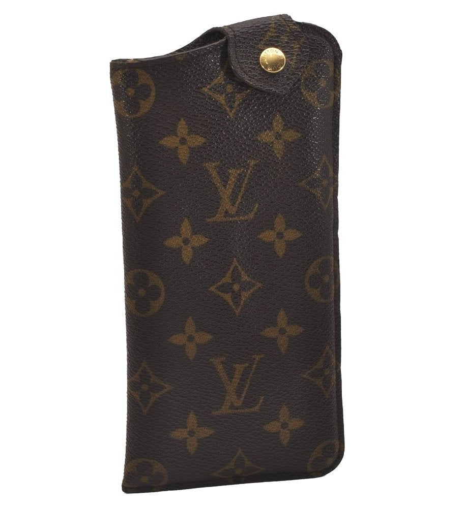 Authentic Louis Vuitton Monogram Etui Lunettes MM Glasses Case M66544 LV 4232J