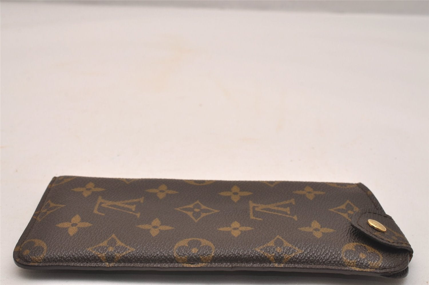 Authentic Louis Vuitton Monogram Etui Lunettes MM Glasses Case M66544 LV 4232J