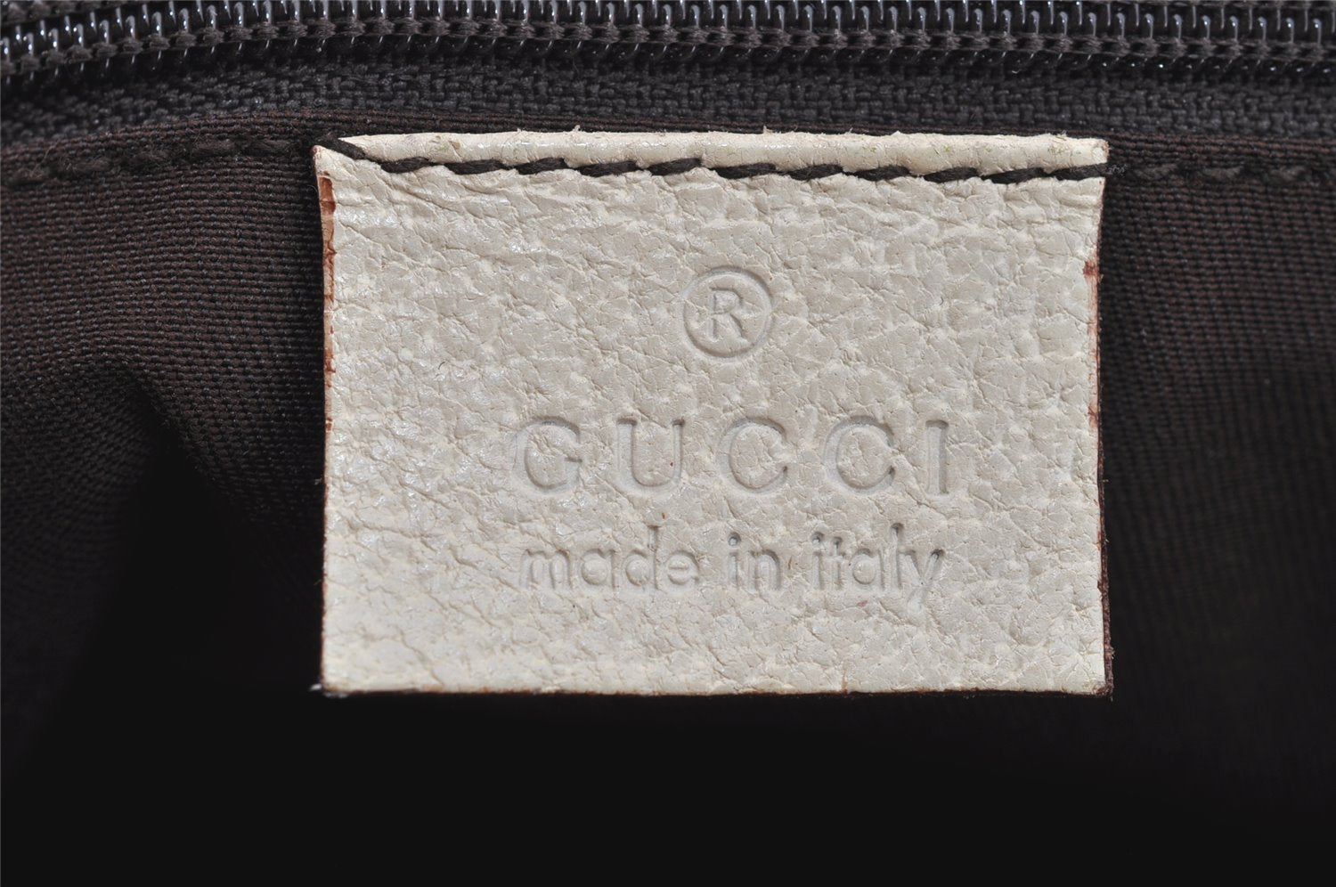 Authentic GUCCI Abbey Shoulder Tote Bag GG Canvas Leather 141470 Brown 4233I