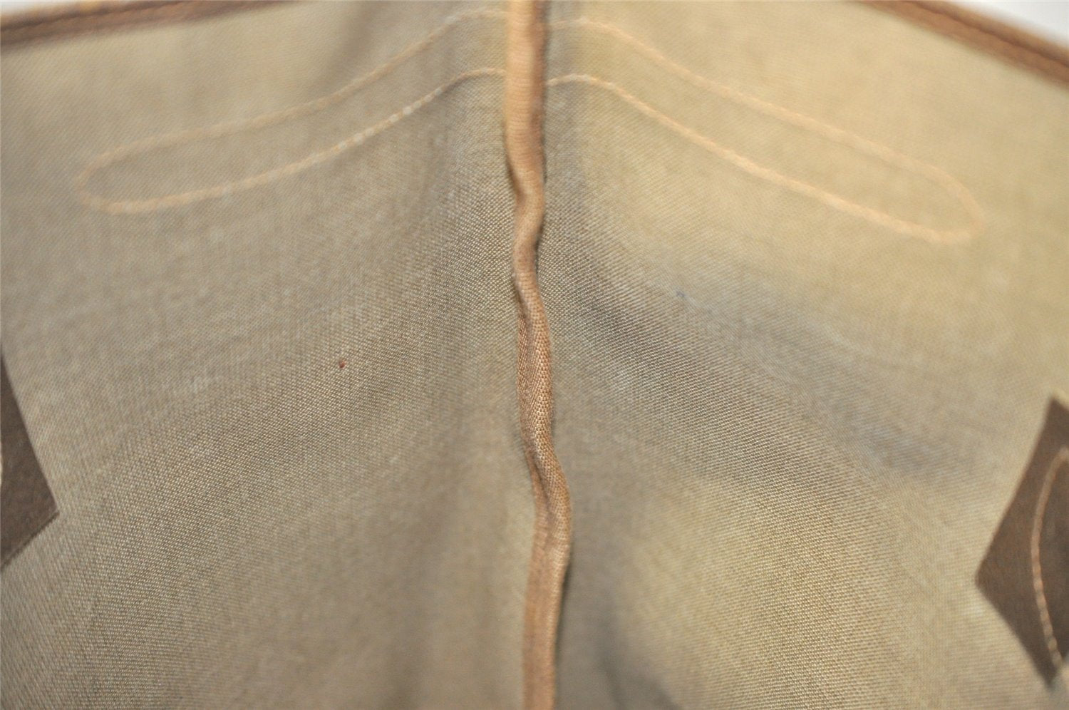 Authentic GUCCI Vintage Shoulder Hand Tote Bag GG PVC Leather Brown 4234I