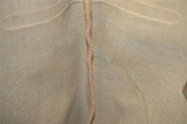 Authentic GUCCI Vintage Shoulder Hand Tote Bag GG PVC Leather Brown 4234I