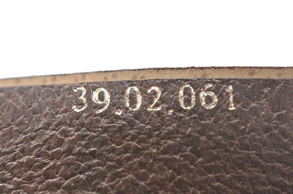 Authentic GUCCI Vintage Shoulder Hand Tote Bag GG PVC Leather Brown 4234I