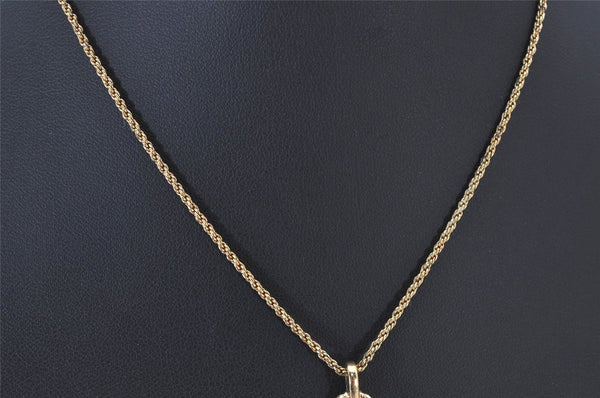 Authentic Christian Dior Gold Tone Chain Pendant Necklace CD 4234K