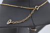 Authentic Christian Dior Gold Tone Chain Pendant Necklace CD 4234K