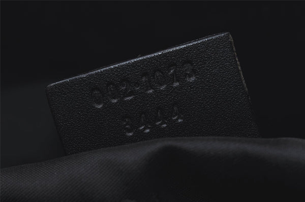 Authentic GUCCI Jackie Shoulder Hand Bag GG Canvas Leather 0021073 Black 4235I