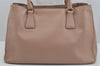 Authentic PRADA Vintage Leather 2Way Shoulder Hand Bag Purse Pink 4235J