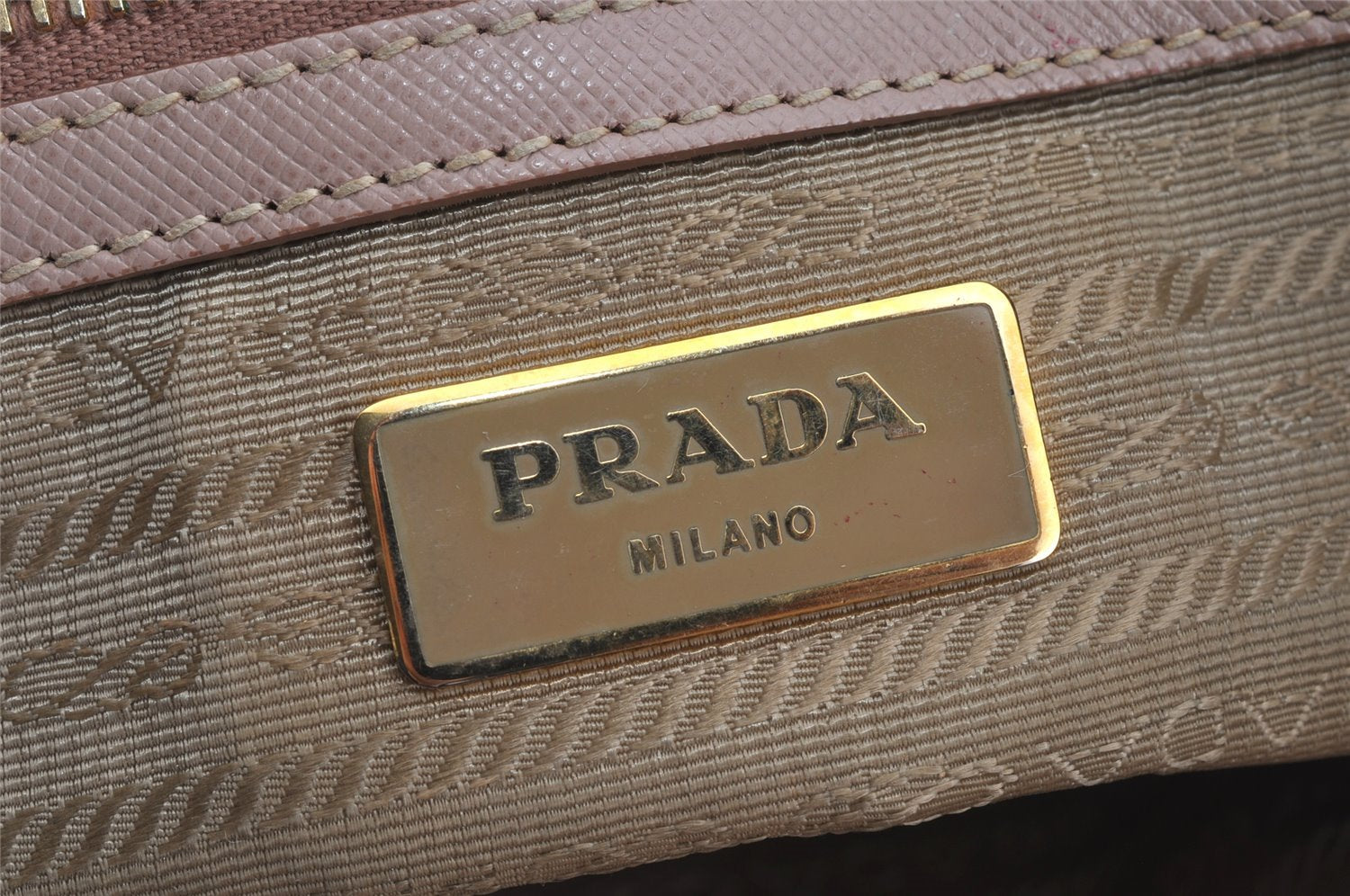 Authentic PRADA Vintage Leather 2Way Shoulder Hand Bag Purse Pink 4235J